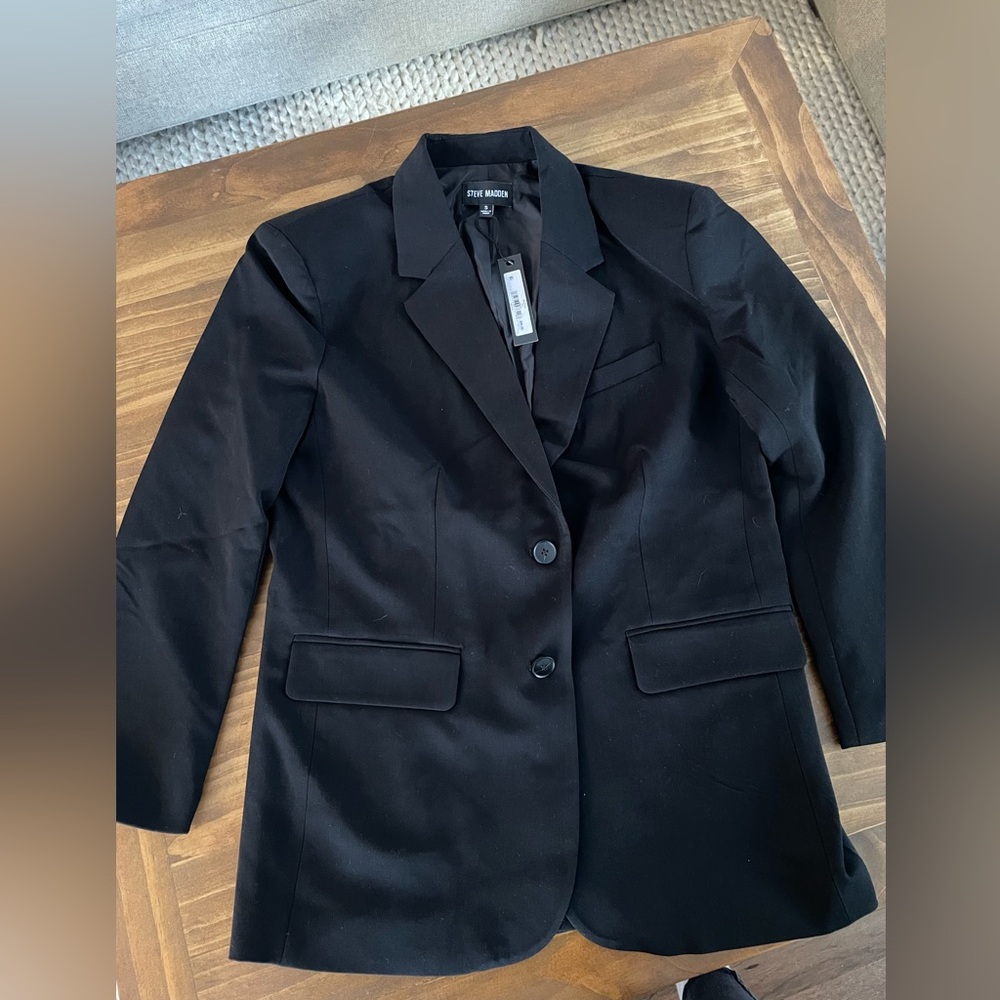 Women’s Steve Madden Black Imaan Blazer- NWT